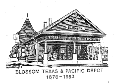 Blossom Texas & Pacific Depot
